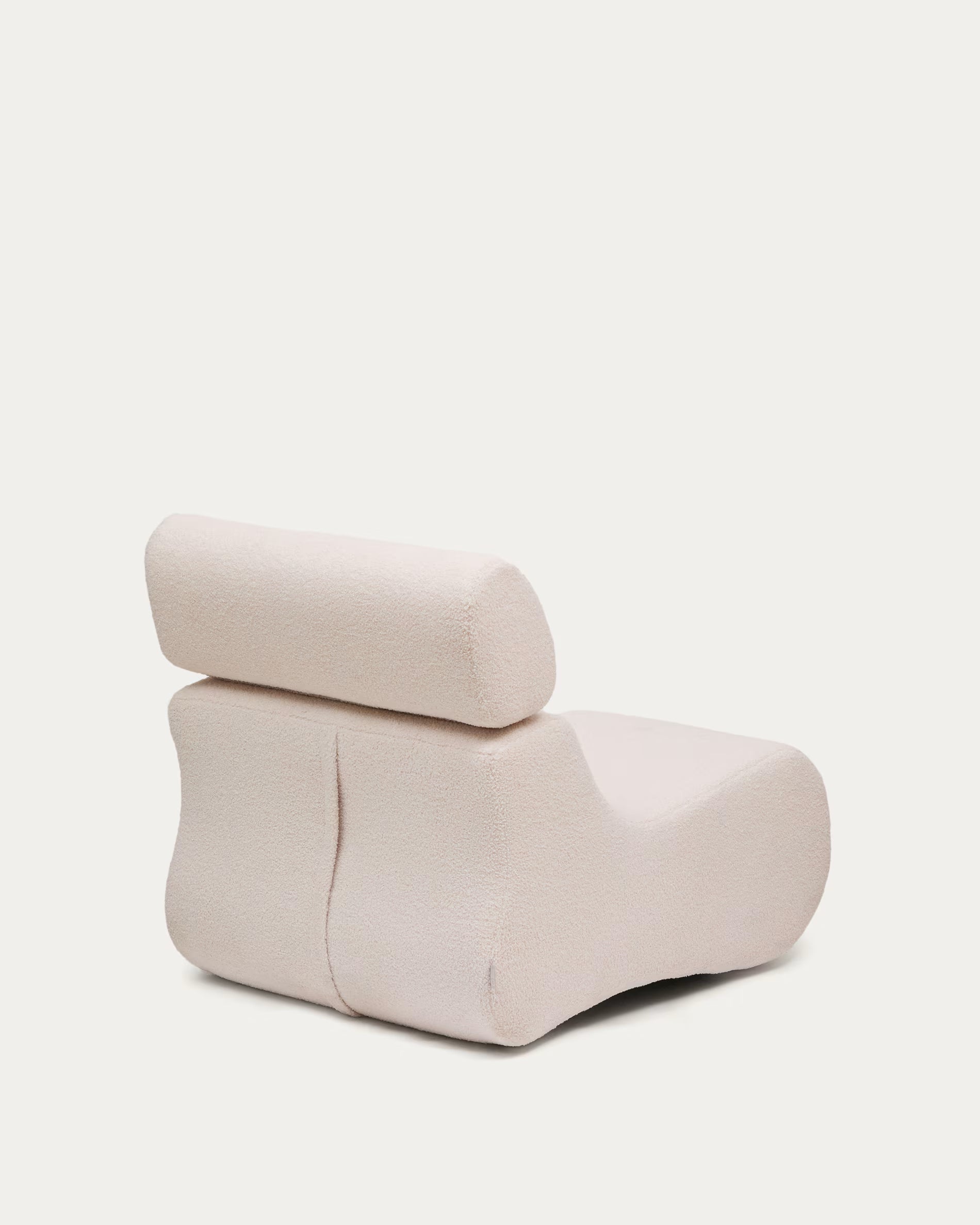 Sessel Japandi Ecru Bouclé