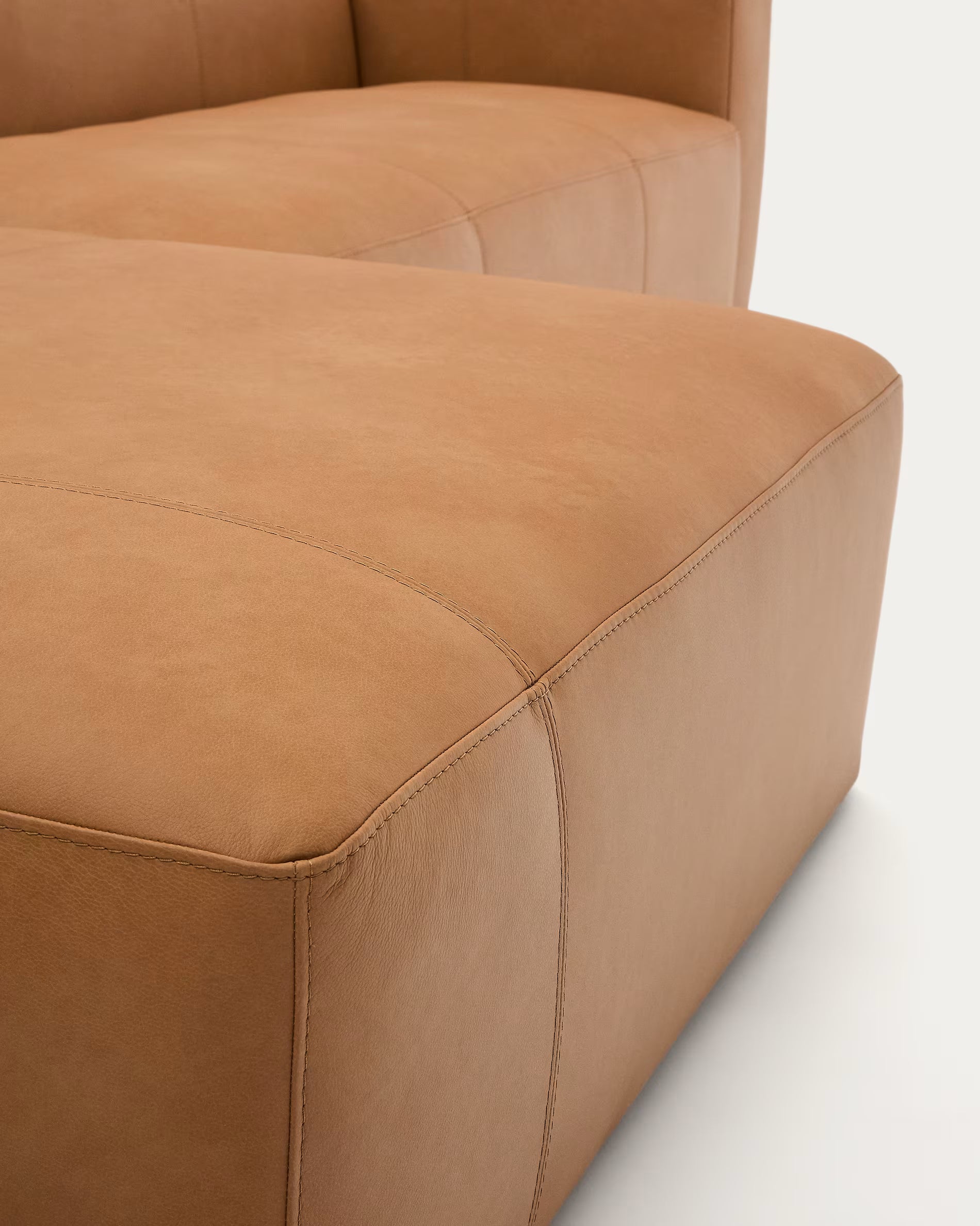 Bettsofa Japandi Beige Chenille Chaiselongue Links
