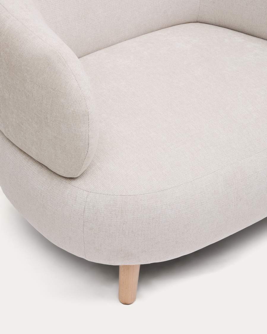 Sessel Japandi Perle Chenille Buche 90 cm