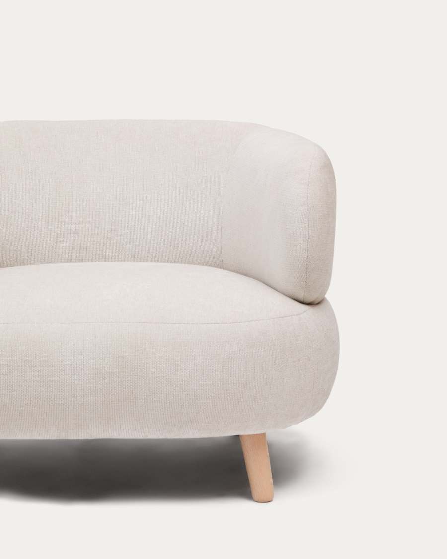 Sessel Japandi Perle Chenille Buche 90 cm