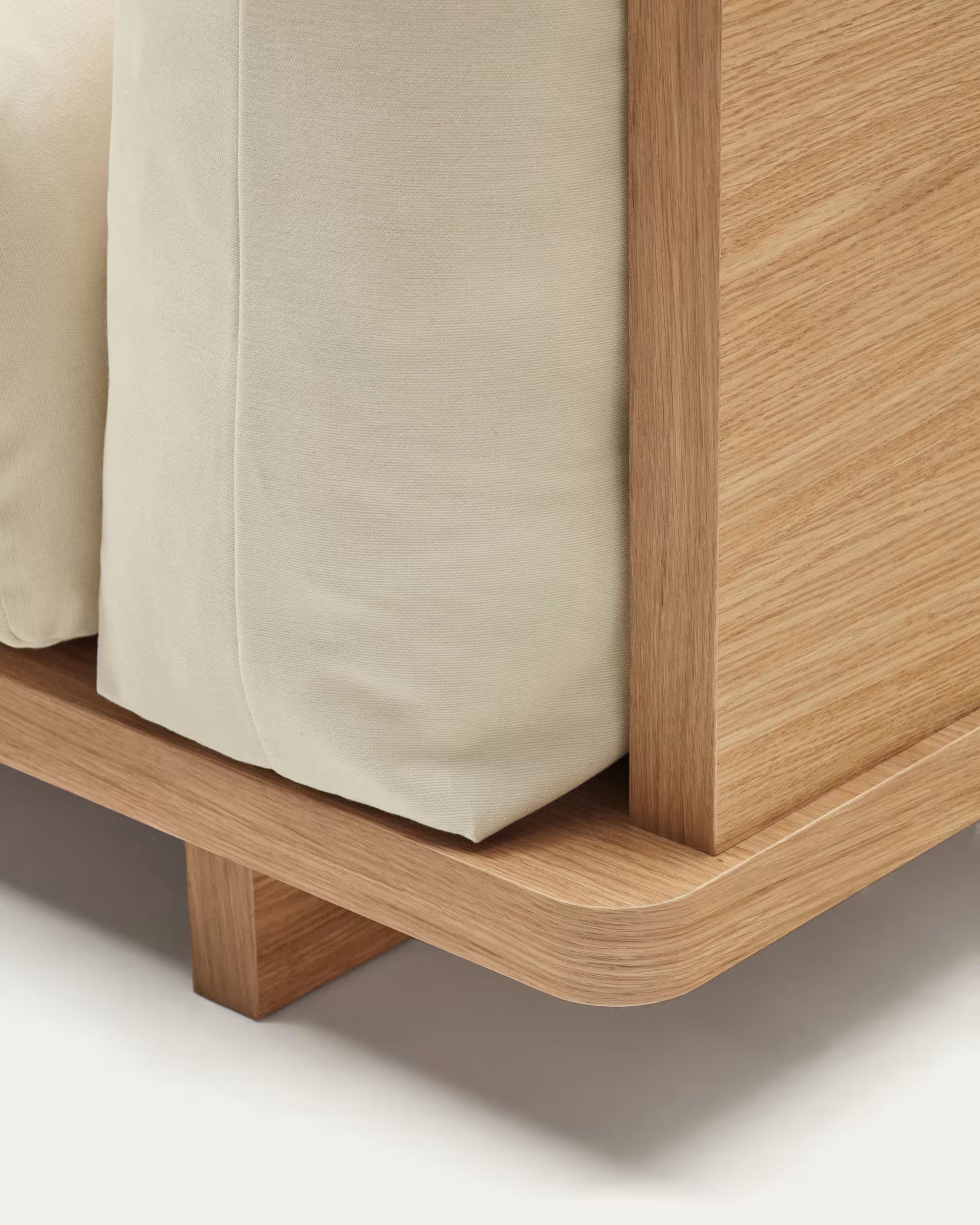 Japandi Sofa Beige 3-Sitzer