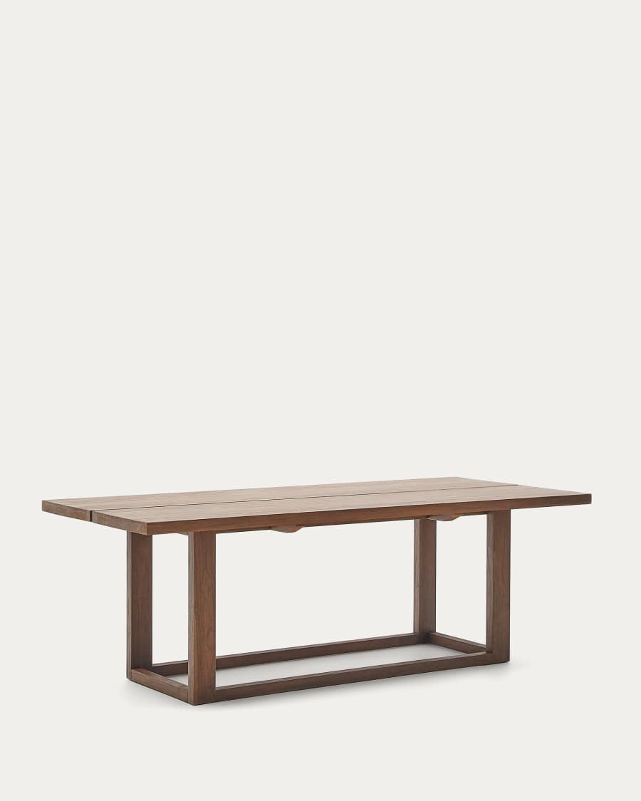 Japandi Esstisch aus Teakholz 220x100 cm