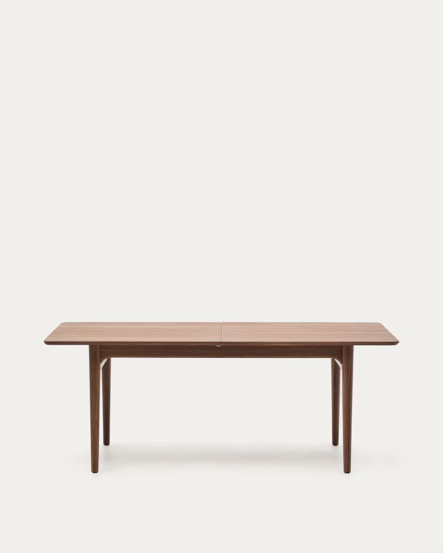 Ausziehtisch Japandi Nussbaum 200–260 cm