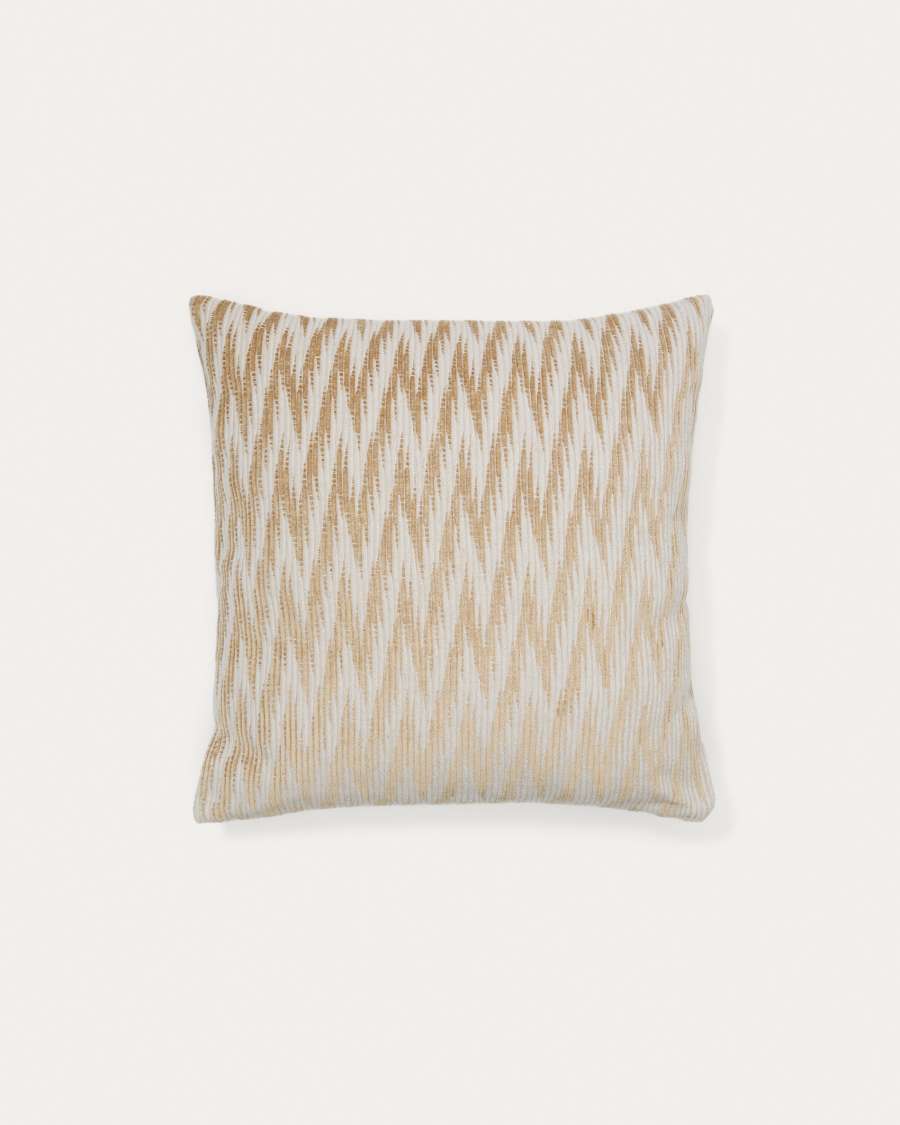 Japandi Kissenbezug Viskose Baumwolle Beige Ecru 45x45 cm