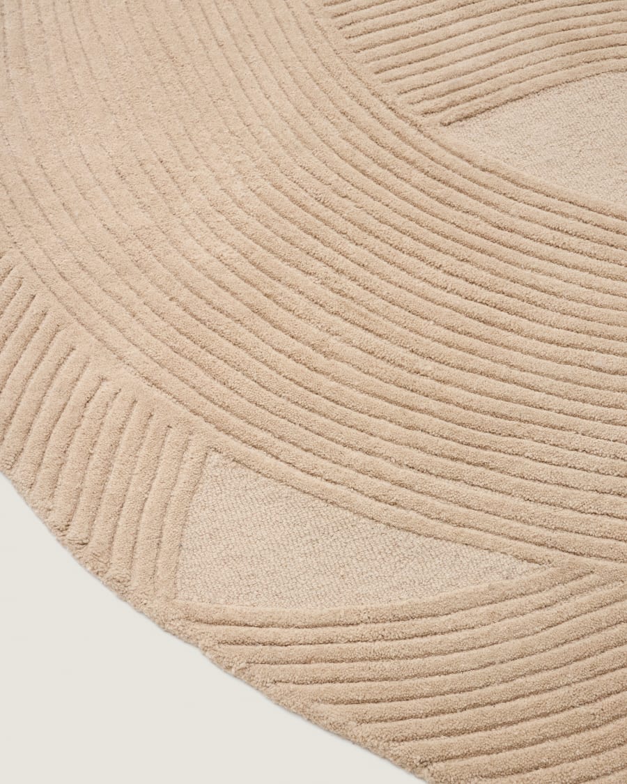 Japandi Teppich Organische Form