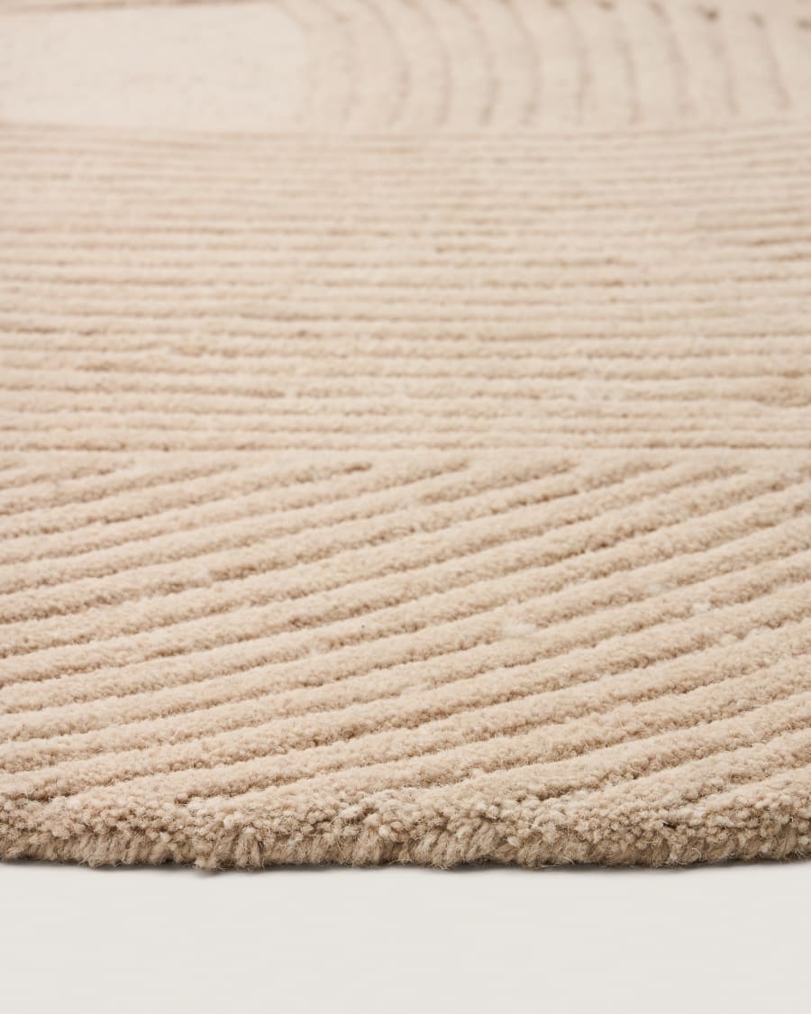 Japandi Teppich Organische Form