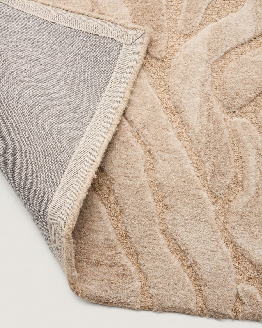 Zebra Teppich Wolle Japandi