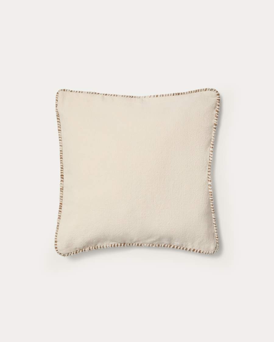 Beige Bouclé Japandi Kissenbezug