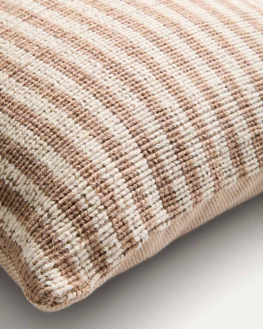 Kissenbezug Japandi PET Beige Gestreift 45x45 cm