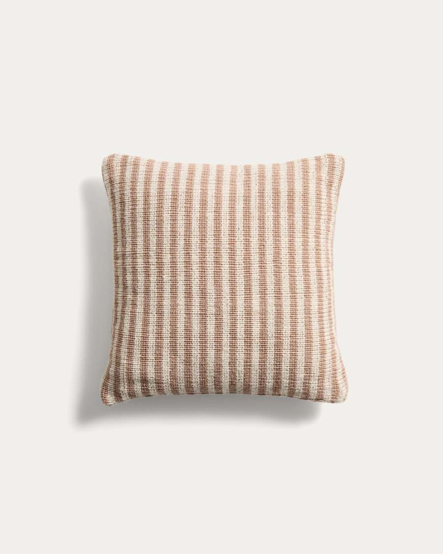 Kissenbezug Japandi PET Beige Gestreift 45x45 cm