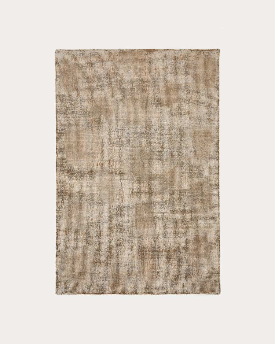 Teppich Japandi Wolle Bambusviskose Grün 160x230 cm
