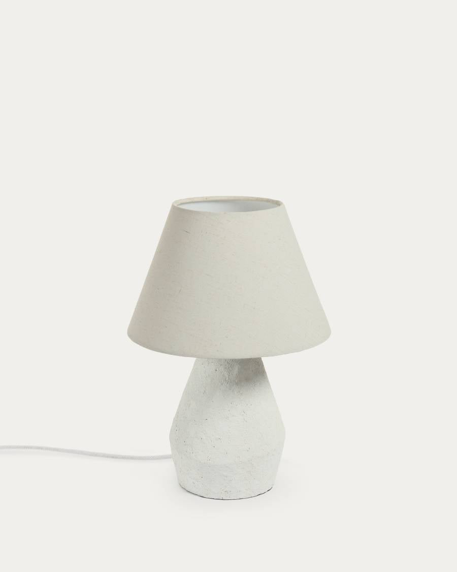 Tischlampe Japandi Magnesia Weiß