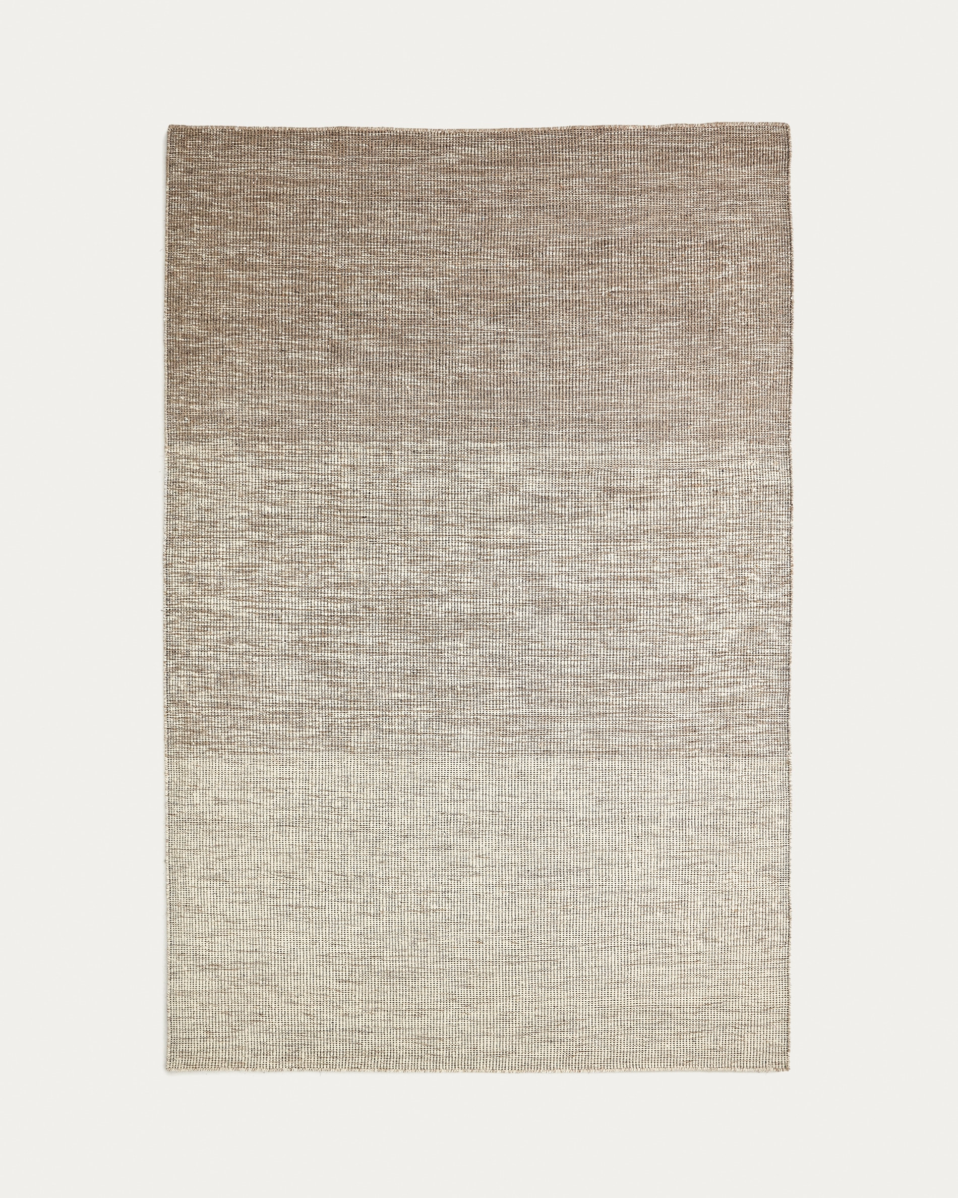 Brauner Japandi Teppich