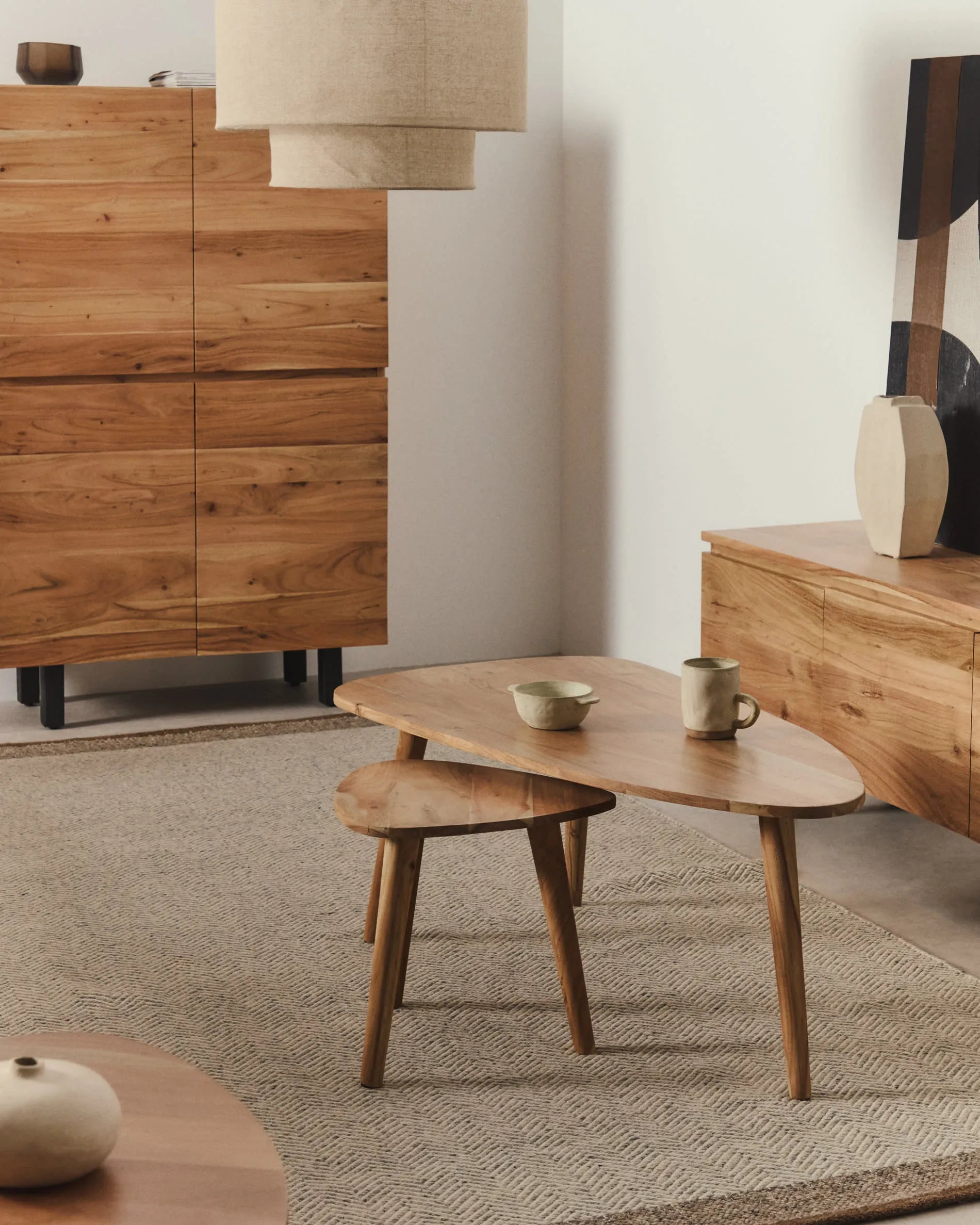 Kleiner Japandi Couchtisch