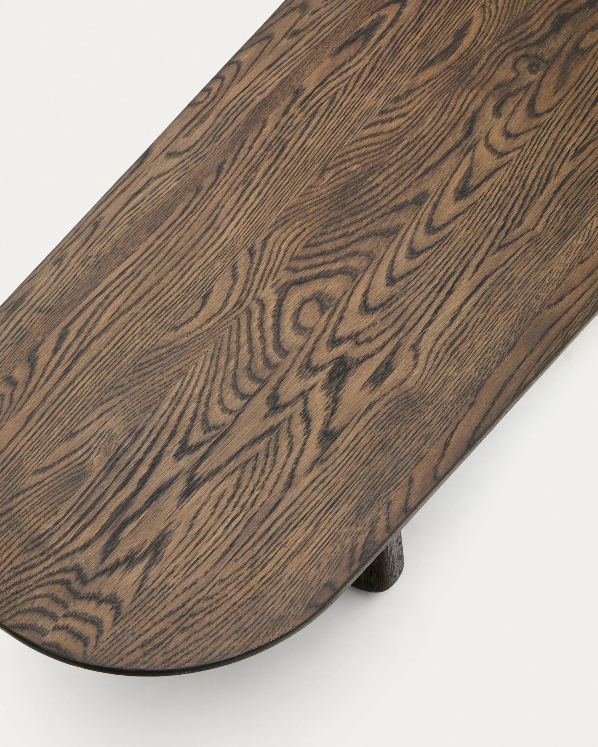 Dunkler Holz Couchtisch Organisch Japandi