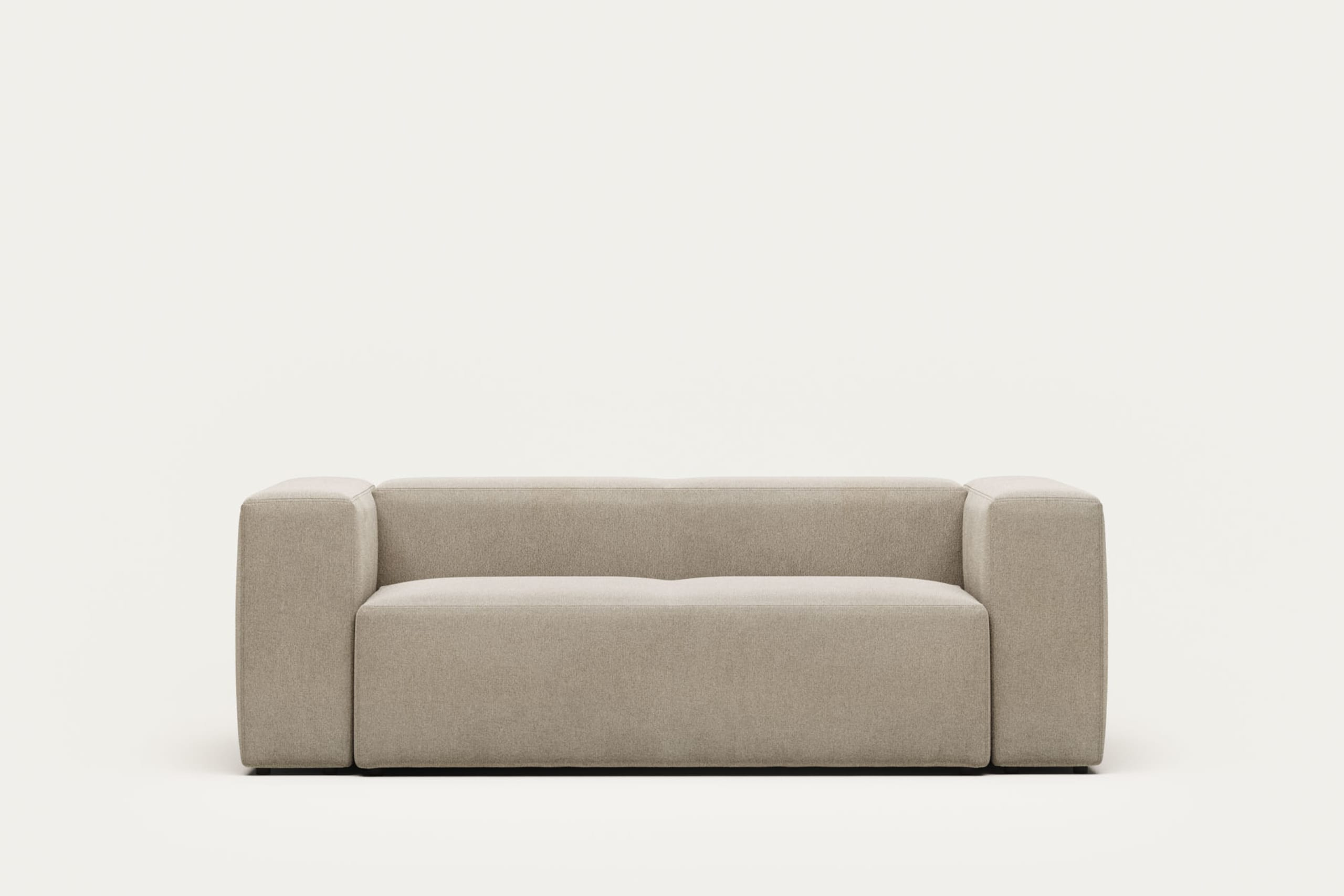 Beige 2-Sitzer Japandi Sofa