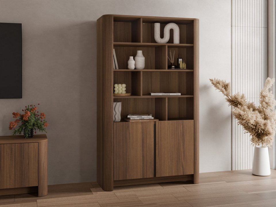 Japandi Regal mit 2 Türen und Soft-Close