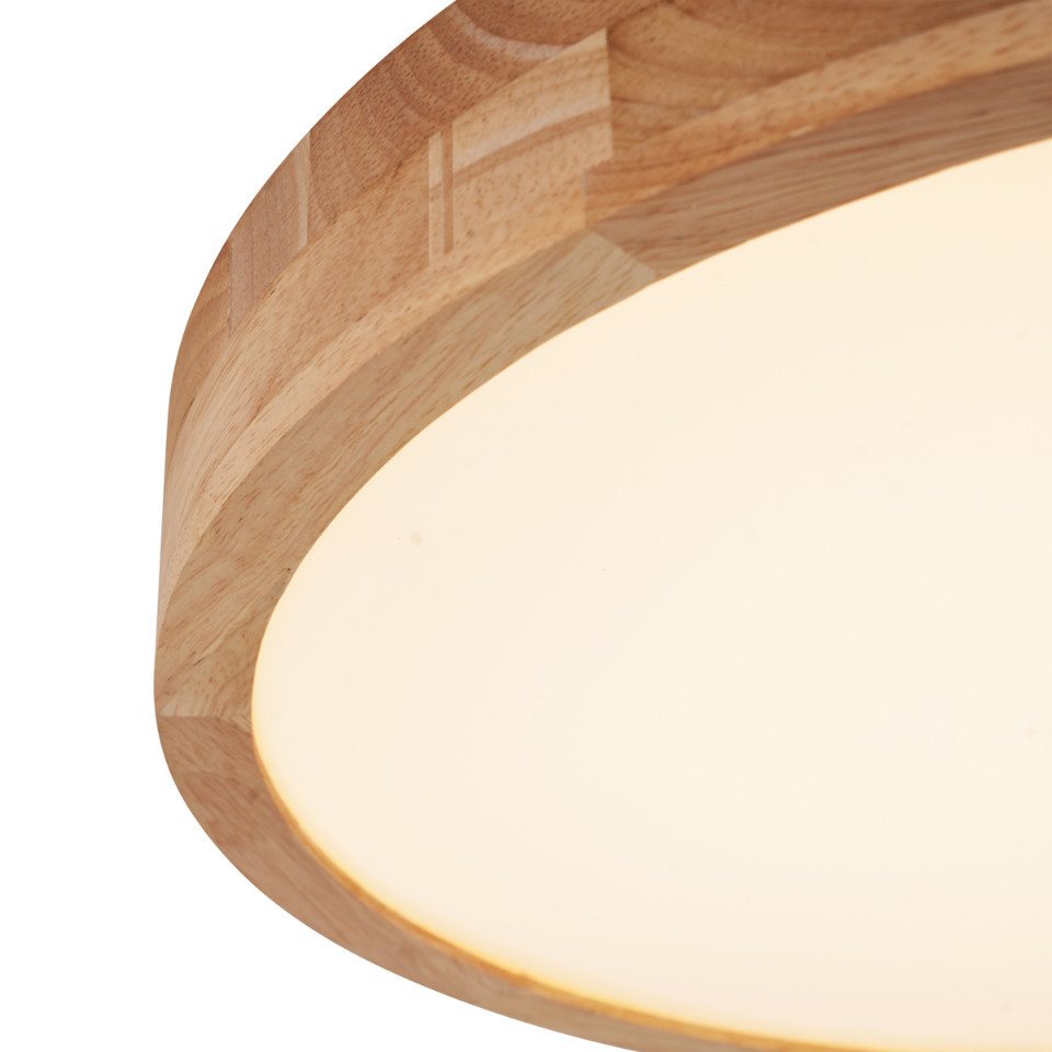 Japandi Deckenleuchte Braun aus Holz
