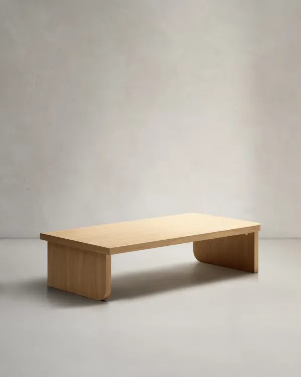 Japandi Couchtisch Niedrig Modern Wohnzimmer Holz Design