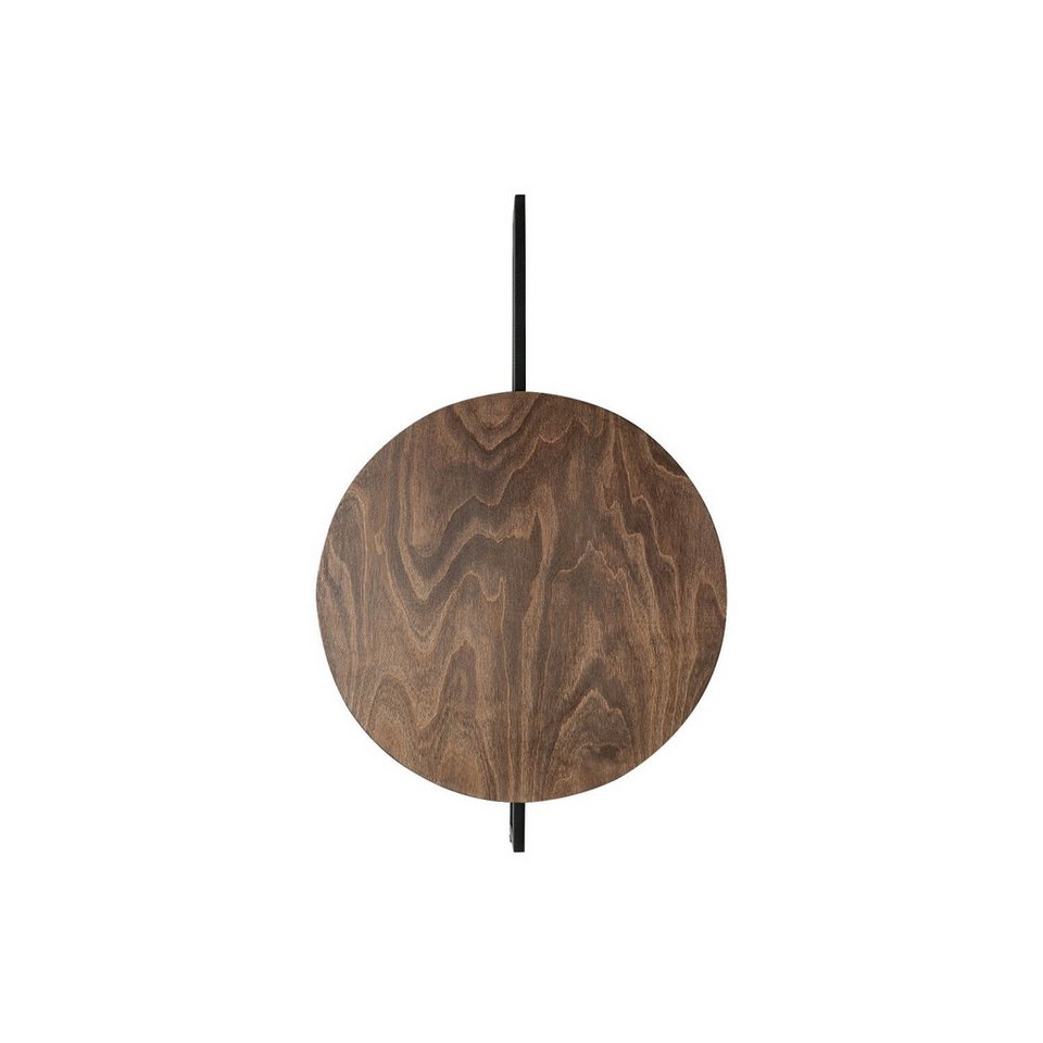 Moderne Japandi-Wandleuchte aus dunklem Holz