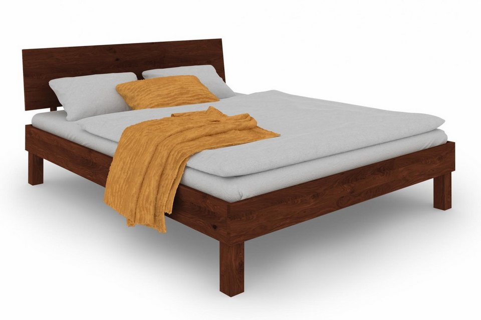 Massivholzbett Japandi Wildeiche Choco