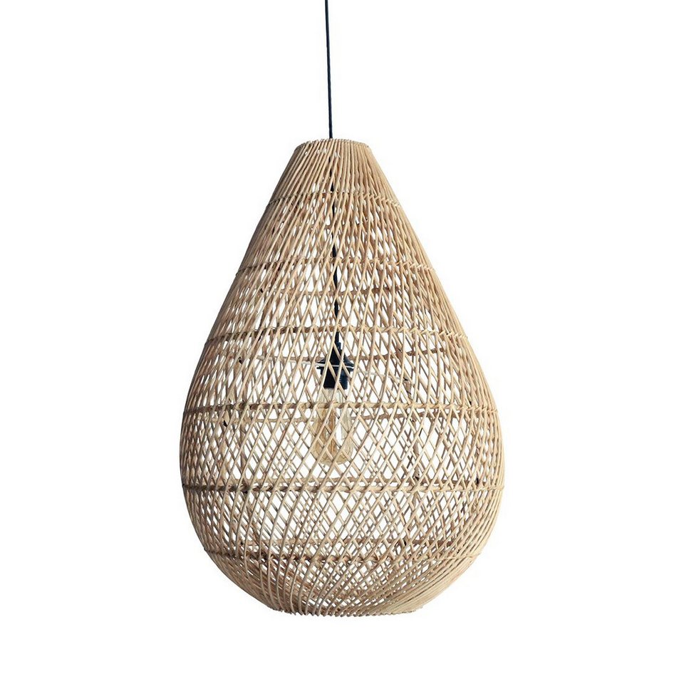 Japandi Pendelleuchte im geflochtenen Design