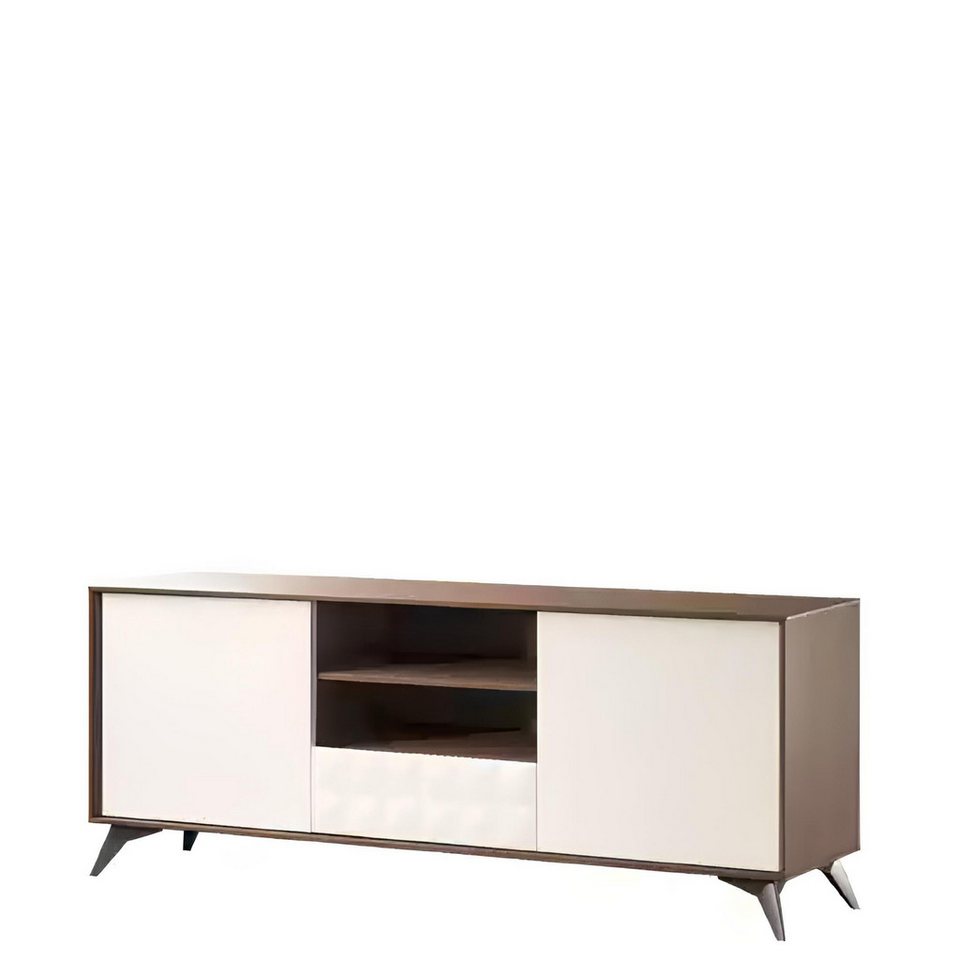 Japandi TV-Schrank aus Holz mit Stauraum