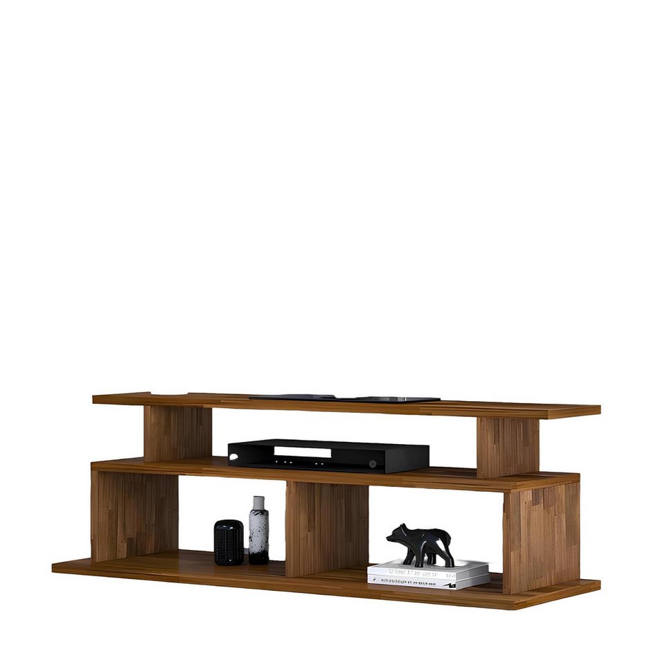Japandi TV-Schrank aus Holz in Braun